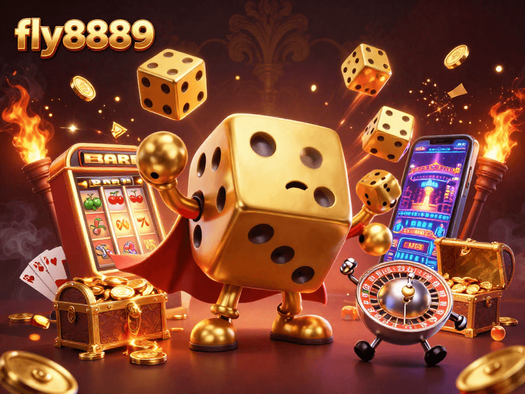 Experience the thrill of winning with dynamic gaming elements at fly8889, featuring dazzling casino visuals.