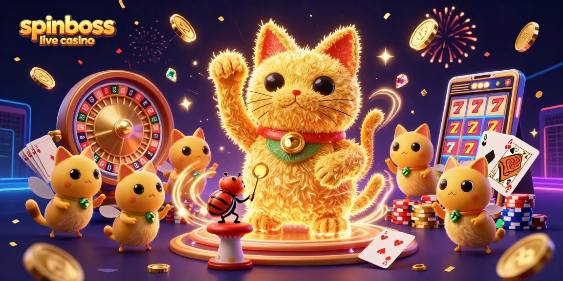 Erleben Sie das SpinBoss Live-Casino mit einem dynamischen Glücksspiel-Szenario voller aufregender Gewinne.