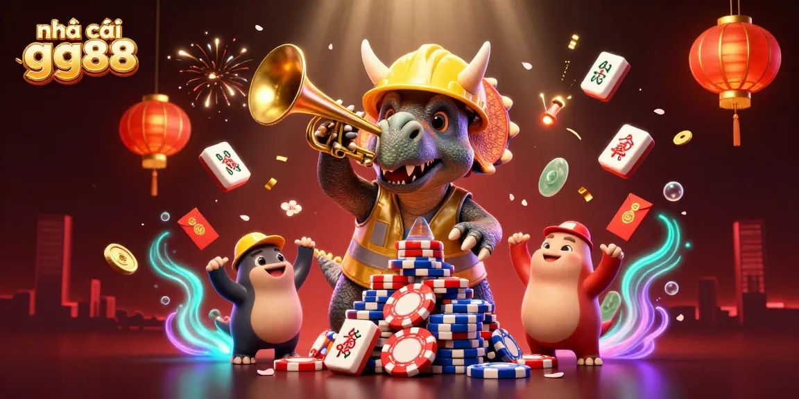Experience the thrill of nhà cái gg88 with dynamic poker chip action and vibrant casino elements.