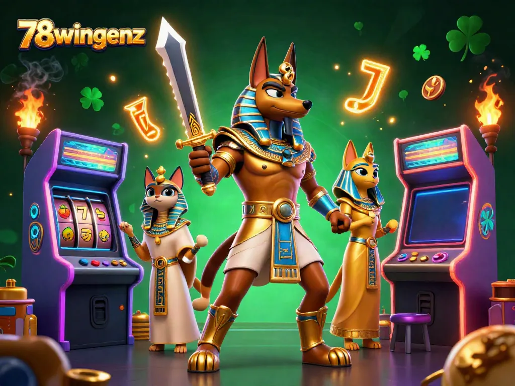 Experience winning strategies with 78wingenz in an immersive casino combat scene.
