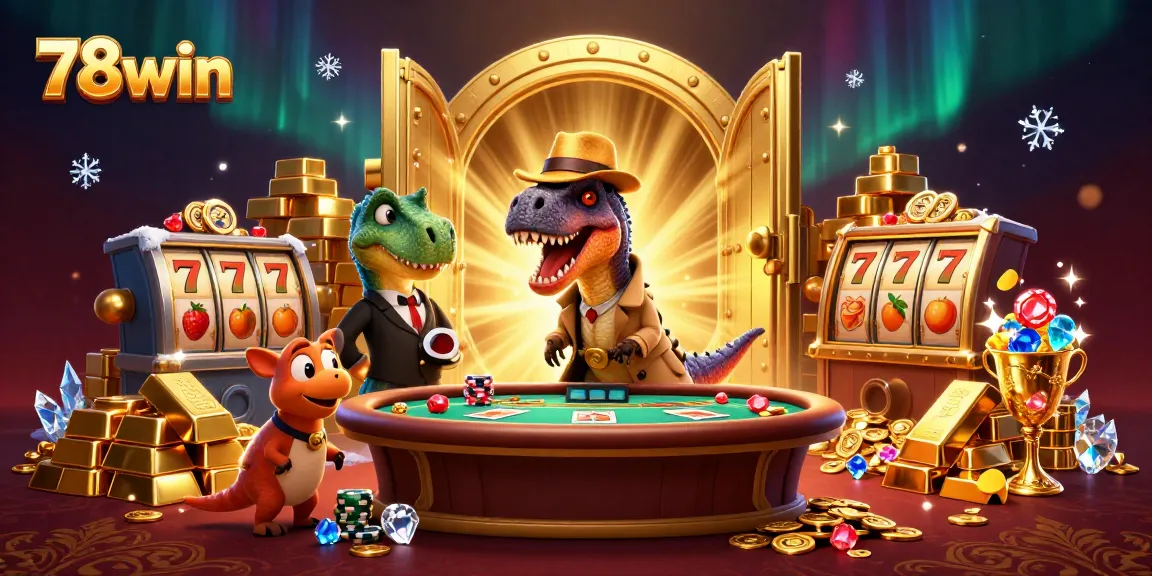 Experience thrilling wins with 78win at the casino featuring engaging characters and dynamic gaming action.