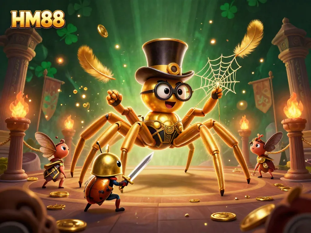 Engage in thrilling gameplay at HM88, featuring vibrant characters and rich casino elements.