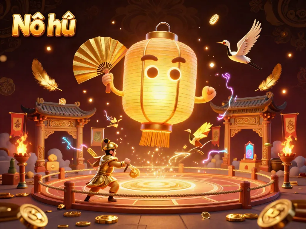 Engage in winning opportunities with Nổ hũ in a vibrant night market casino atmosphere.
