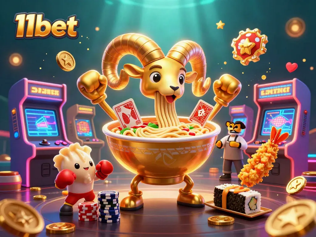 Engage in thrilling gameplay at 11bet with vibrant casino characters and colorful game elements.