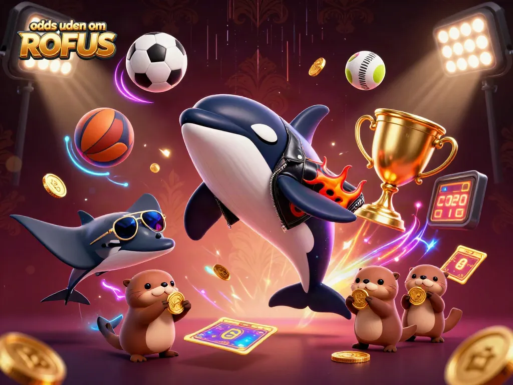 Experience exciting bets with odds uden om ROFUS featuring vibrant gaming elements and playful characters.