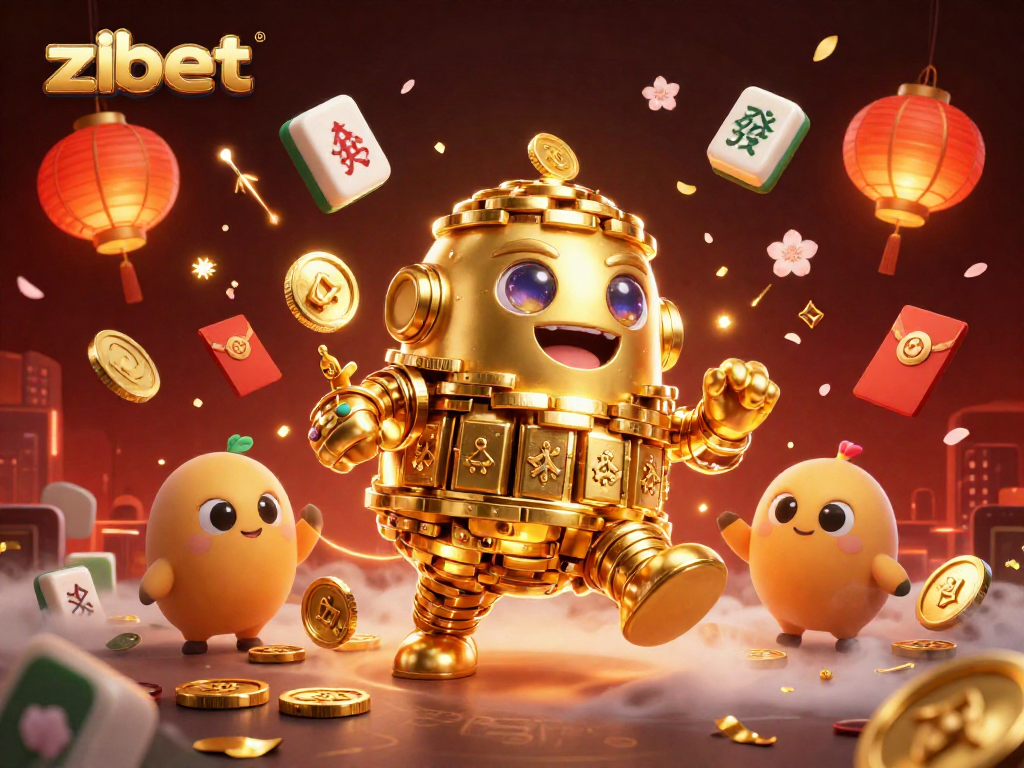 Spin and win with zbet's exciting golden golem slot game and festive casino elements.