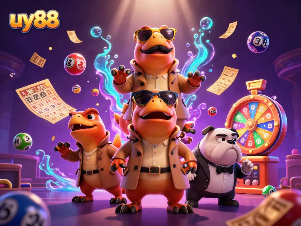 Spin the excitement at uy88 with dynamic lottery elements and animated casino action.