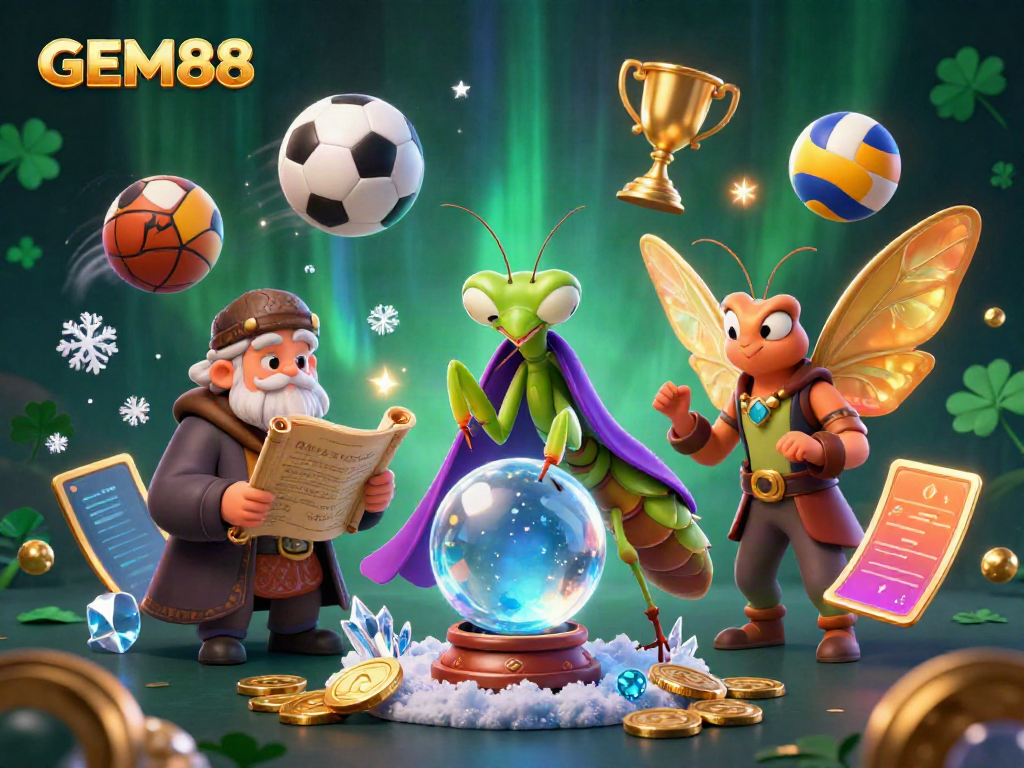 Explore thrilling betting options at GEM88 with captivating characters and dynamic game elements.