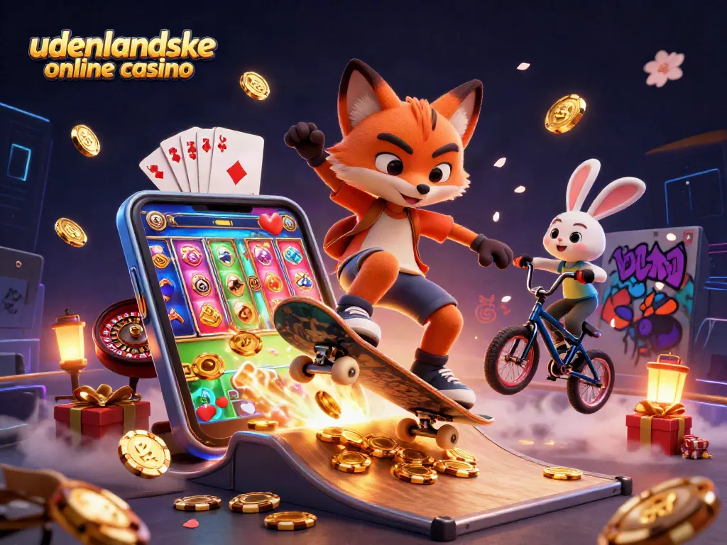 Experience the excitement of udenlandske online casino with vibrant 3D characters and dynamic gaming elements.