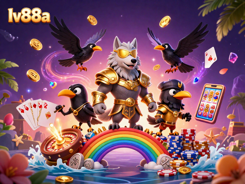 Experience immersive gaming with lv88a as you conquer the casino chip rainbow bridge!
