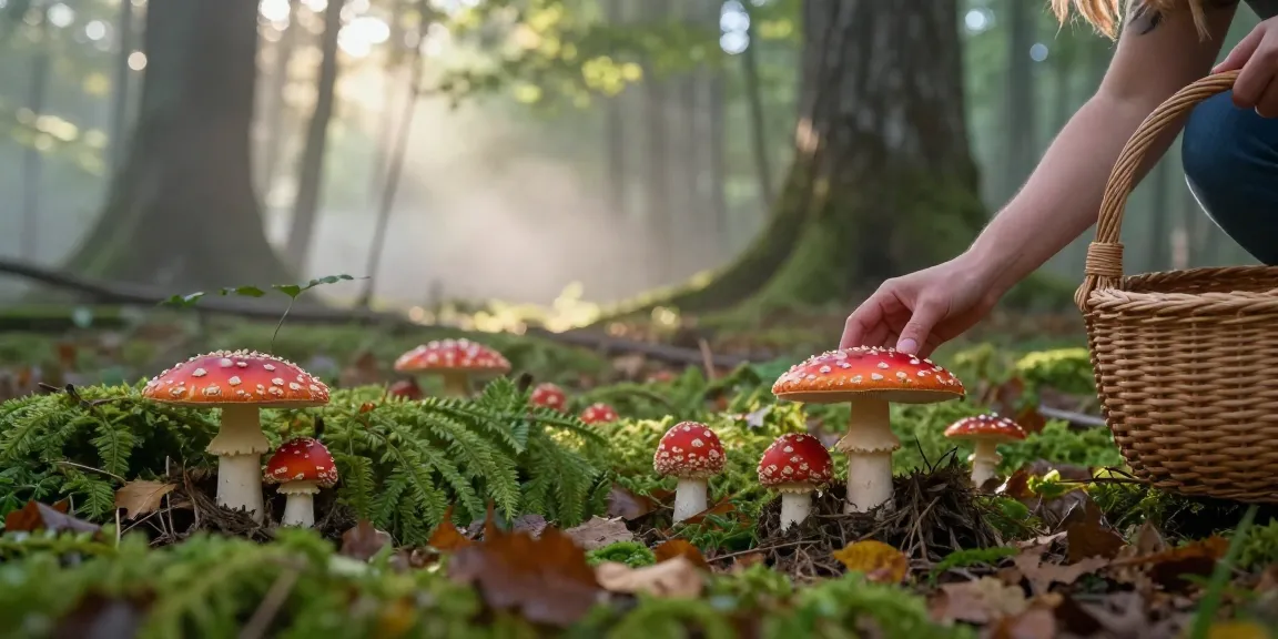 Fliegenpilz kaufen: Suchen und Ernten im Wald von Amanita Muscaria