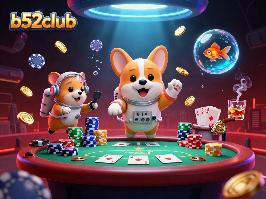 Experience thrilling gameplay at b52club in a vibrant casino scene full of action.
