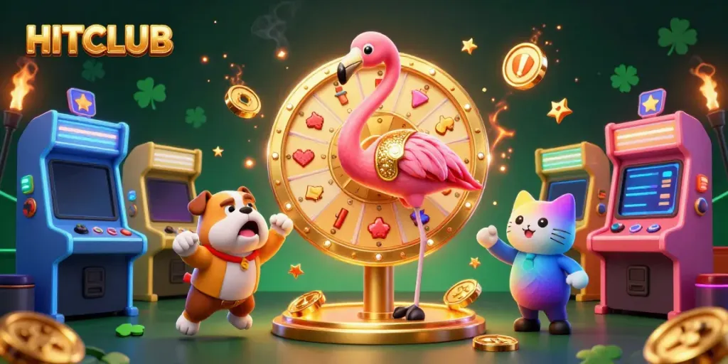Experience thrilling gameplay at HITCLUB with vibrant casino elements and engaging characters.