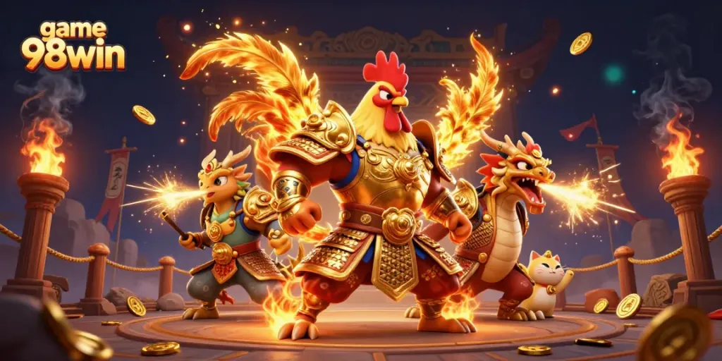 Engage with the game 98win thrilling casino experience featuring unique characters and dynamic elements.