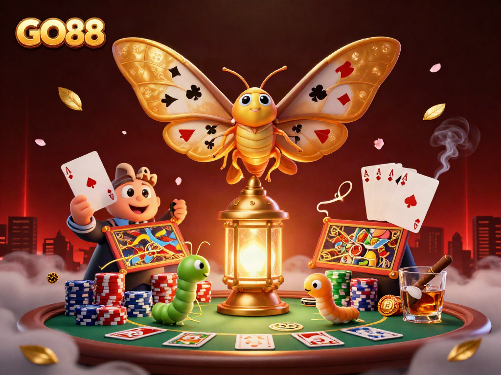 Experience thrilling gameplay at GO88 with vibrant casino scenes and rich animations.