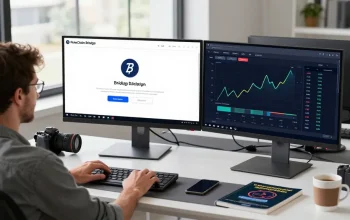 PulseChain Bridge interface in a modern workspace showcasing crypto transactions and productivity.