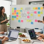 Collaboration at signo-media: A diverse team innovating in digital marketing.